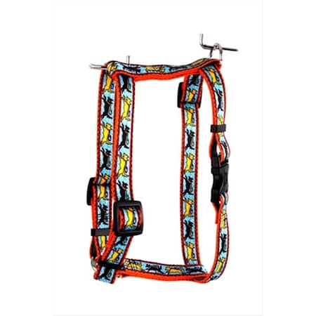 Black And Yellow Dog Step-In Harness - Extra Large
